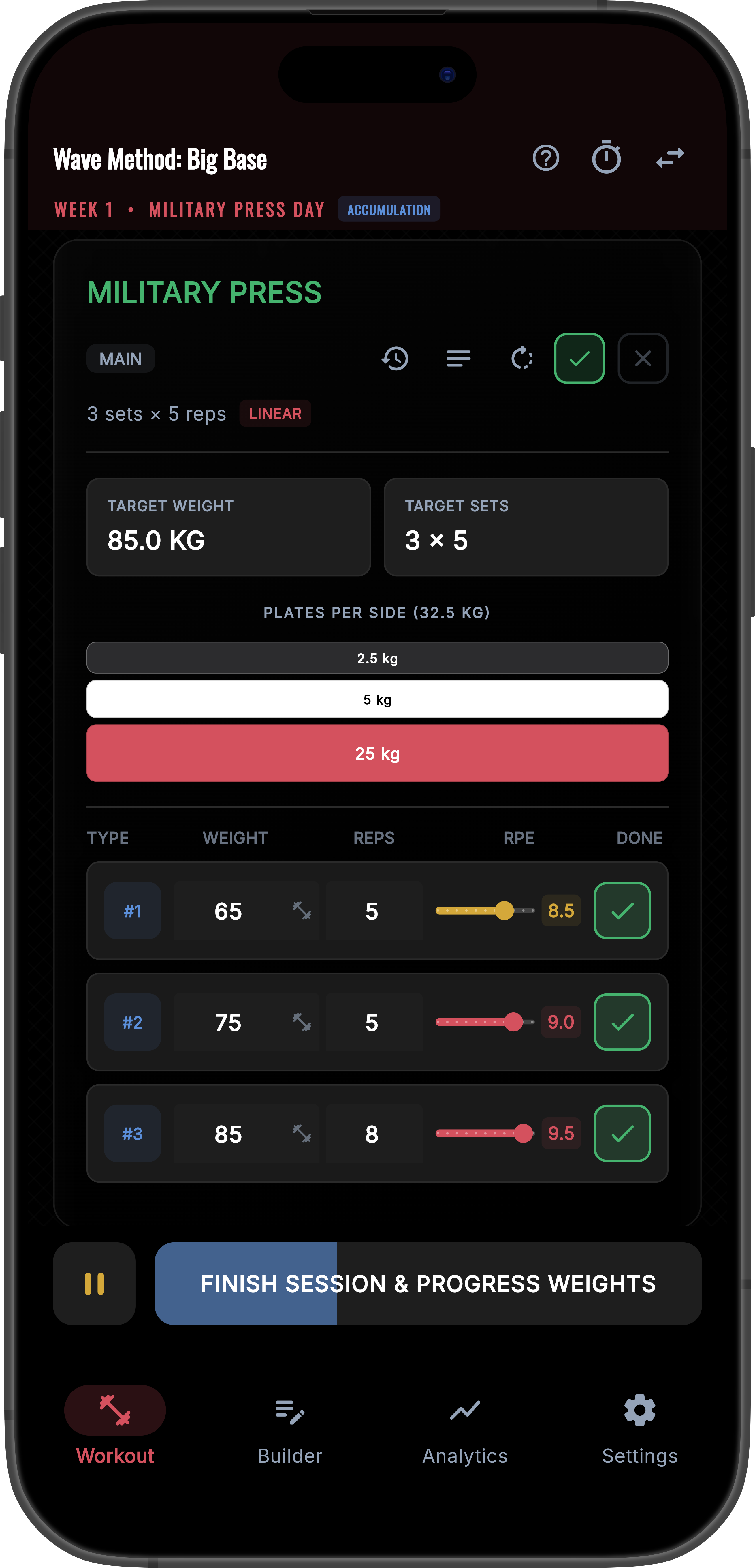 Active Workout on Phone